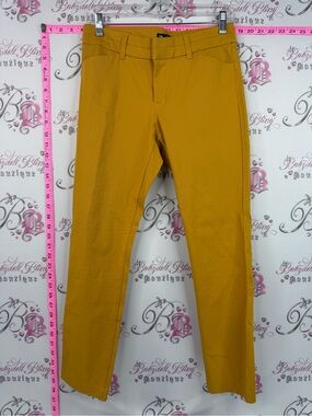 GAP pants slim city crop pants Mustard Yellow Straight Dress Pants